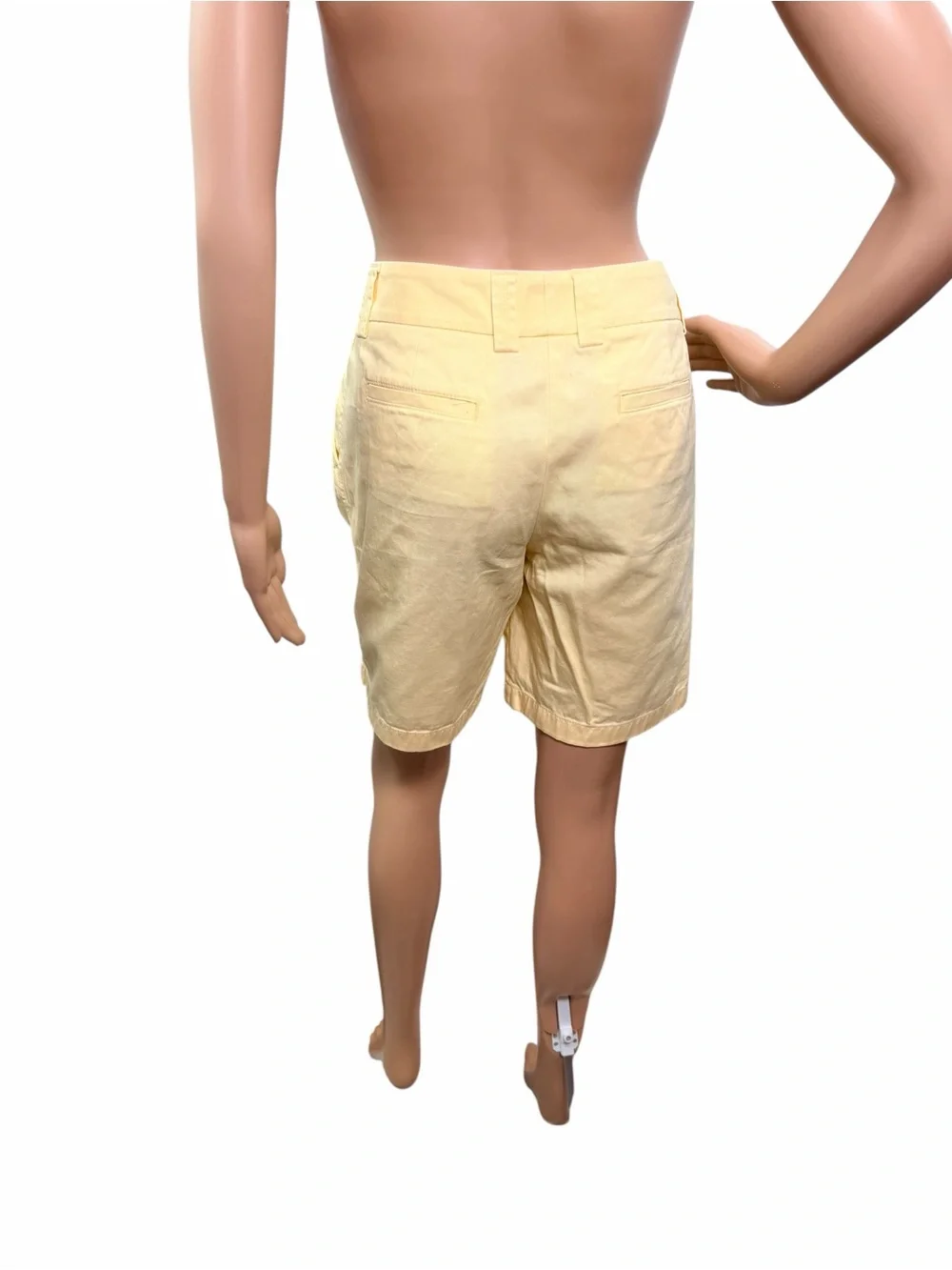 J Crew Women’s Size 6 Classic Twill City Fit Broken In Chinos Shorts Yellow